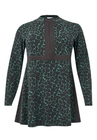 Tunic with zipper MOORLAND - green - #4