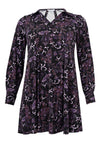Tunic wide bottom BOHO - purple - #4