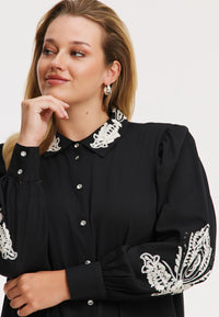 Dress TWILL - black - #3