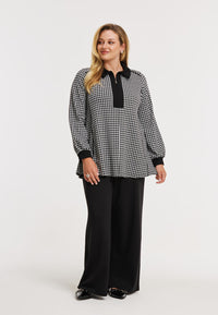 Tunic flare CHECK - black - #2