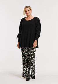 Trousers bootleg GAROFANI - black - #4