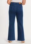 Jeans wide leg 5-pocket - indigo