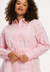 Blouse-dress BRODERIE STRIPES - pink - #6
