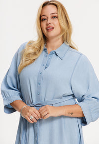 Blouse-dress INDIGO LYOCELL - indigo - #2