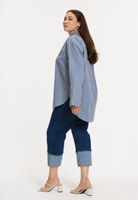 Blouse BLUE STRIPE - indigo - #3