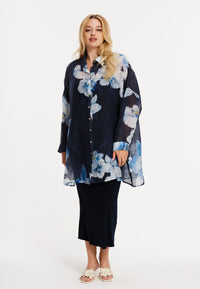 Blouse square ORCHID - blue - #6