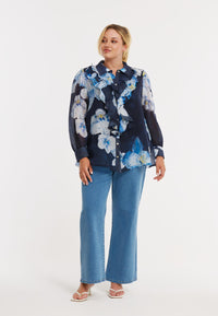 Blouse short ORCHID - blue - #1