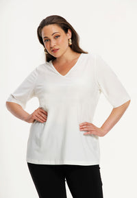 T-shirt relaxed DOLCE - ecru - #1