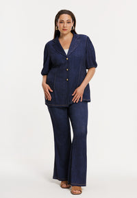 Blazer puffsleeve DENIM DOLCE - blue - #1