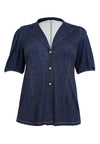 Blazer puffsleeve DENIM DOLCE - blue - #6