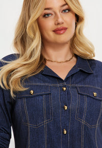 Blouse DENIM DOLCE - blue - #5
