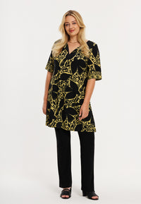 Tunic wide bottom PARADISE - yellow - #2