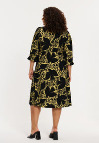 Dress waistseam PARADISE - yellow - #2