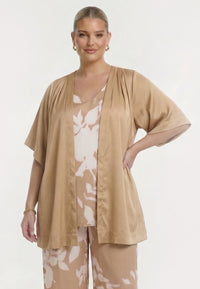 Kimono SATIN SAND - light brown - #2