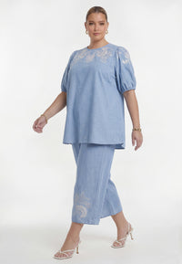 Trousers loose 7/8 SWEET FLORA - #1
