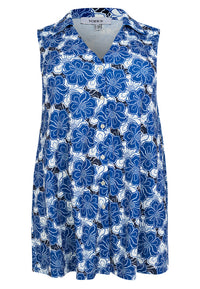 Singlet wide bottom PORCELAIN - blue - #3