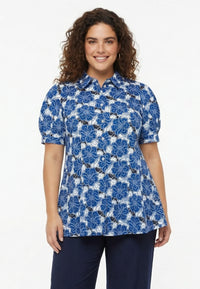 Blouse short PORCELAINE - blue - #1