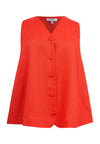 Top LINEN - light red - #4