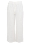 Trousers loose LINEN - white - #4