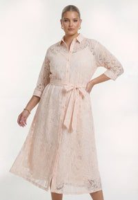 Dress drawstring PREPPY - light brown - #1