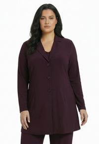 Blazer long UNI DOLCE - dark purple - #1