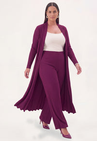 Cardigan extra long UNI DOLCE PLISSÉ - #2