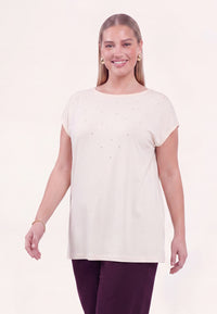 Top UNI DOLCE - ecru - #1