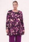 Tunic wide bottom ciclamy - purple