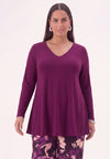 Tunic flare uni dolce - purple
