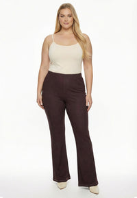 Trousers bootleg DENIM DOLCE BROWN - #2