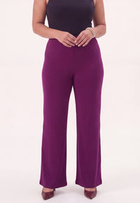 Trousers straight UNI DOLCE - purple - #2