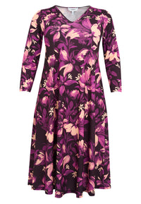 Dress midi CICLAMY - purple - #3