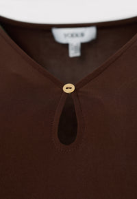 Dress midi UNI DOLCE - brown - #3