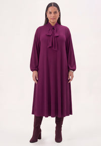 Dress UNI DOLCE PLISSE - purple - #1