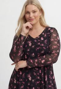 Tunic wide bottom ROSY - black - #2