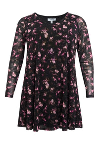 Tunic wide bottom ROSY - black - #4