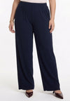 Trousers loose UNI DOLCE PLISSÉ - blue - #2