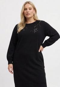 Dress MOONFLEECE - black - #2