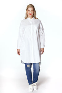 Tunic blouse cotton - white - #2