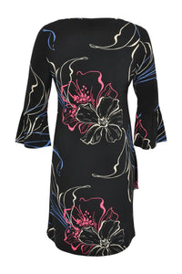 Dress asymm frill LAUREN - black - #3