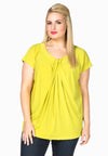 Shirt wide drape neck DOLCE - green
