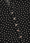 Shirt grandad collar DOTS - black - #5