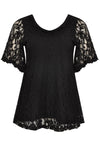 Tunic flare LACE - black - #3