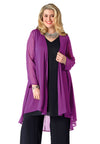 Blouse jacket voile UNI - purple