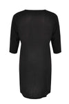 Dress beaded LINEN - black