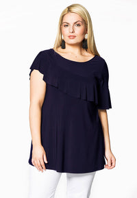 Tunic flare asym frill DOLCE - blue - #2