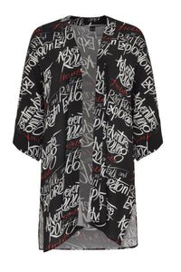 Kimono SCRIPT - black - #4
