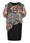 Dress double top LEOFLOWER - black - #3