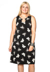 Dress ring neck FARFALLE - black