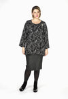 Tunic pearls CONFETTI - black